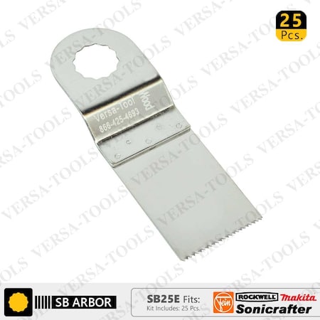 Versa Tool 30mm Stainless Steel Multi-Tool Saw Blades, PK 25 SB25E